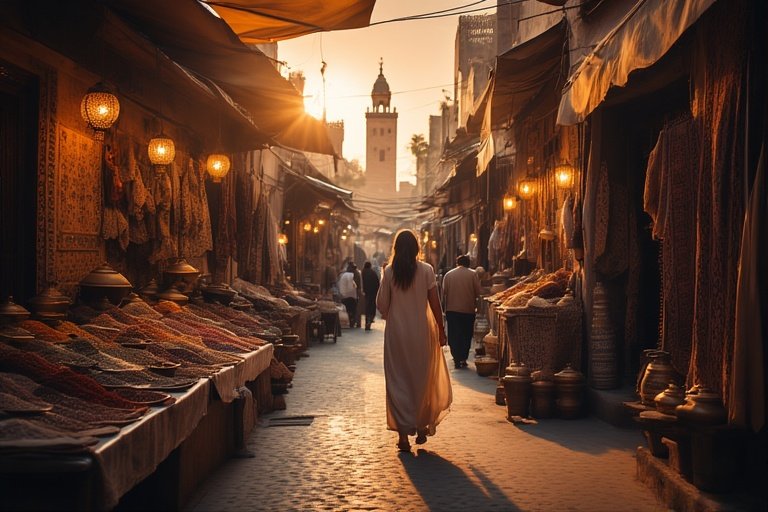 women traveling Morocco