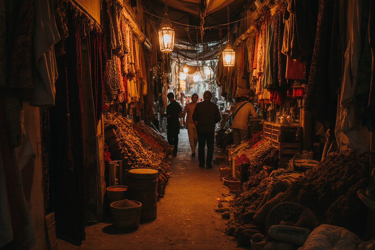 Traditional Marrakech souks marketplace - authentic shopping experience at top Marrakech cultural attractions