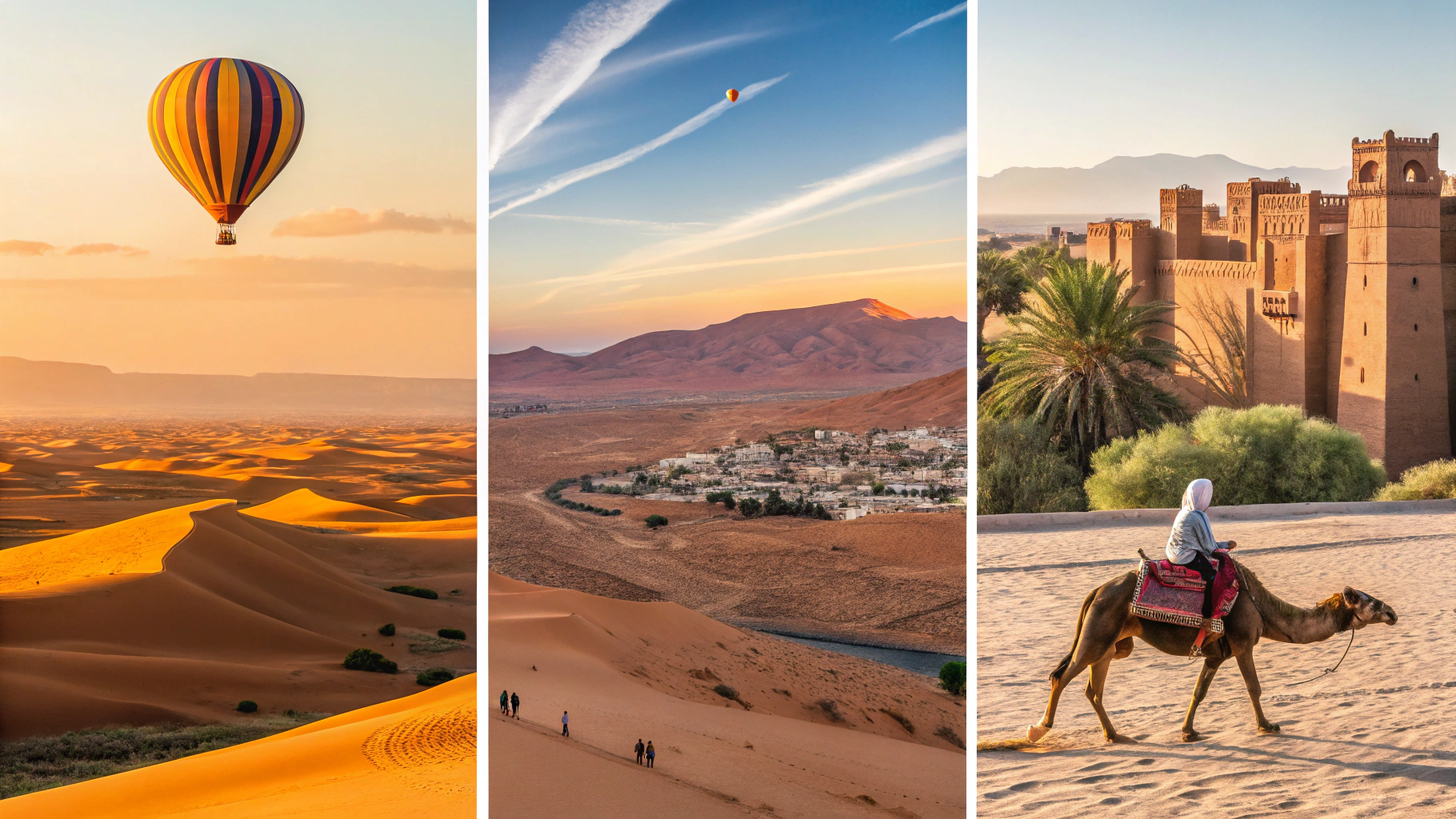 Morocco's diverse landscapes - Coast, Desert, and Sahara