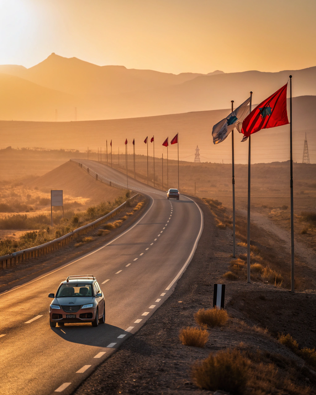 Car rental Morocco options for flexible getting around during AFCON, driving from Rabat airport to Casablanca games, freedom to explore host cities like Marrakesh independently