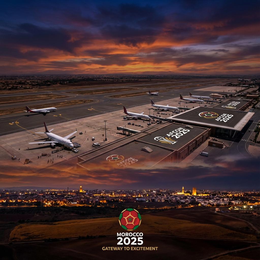 Navigating airports for AFCON 2025 Morocco transfers: Overview of Mohammed V in Casablanca and other host city gateways like Agadir and Tangier, ideal for smooth arrivals and event access