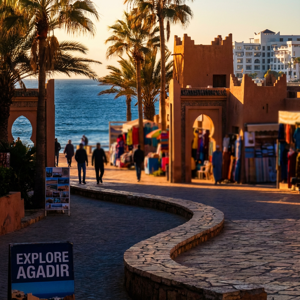 Agadir travel guide beyond Agadir Stadium AFCON, exploring beaches, souks, and local customs in Morocco's coastal city, tips for cultural immersion during your AFCON 2025 adventure with international fans.