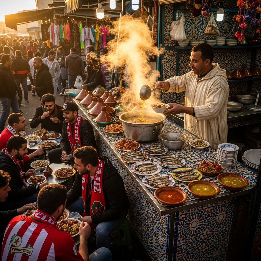 Adventurous things to do in Casablanca near stadium: Day trip to Tangier via Spain ferry, exploring the colorful Medina and Cape Spartel, easy access from Maârif for AFCON travelers seeking European-Moroccan fusion