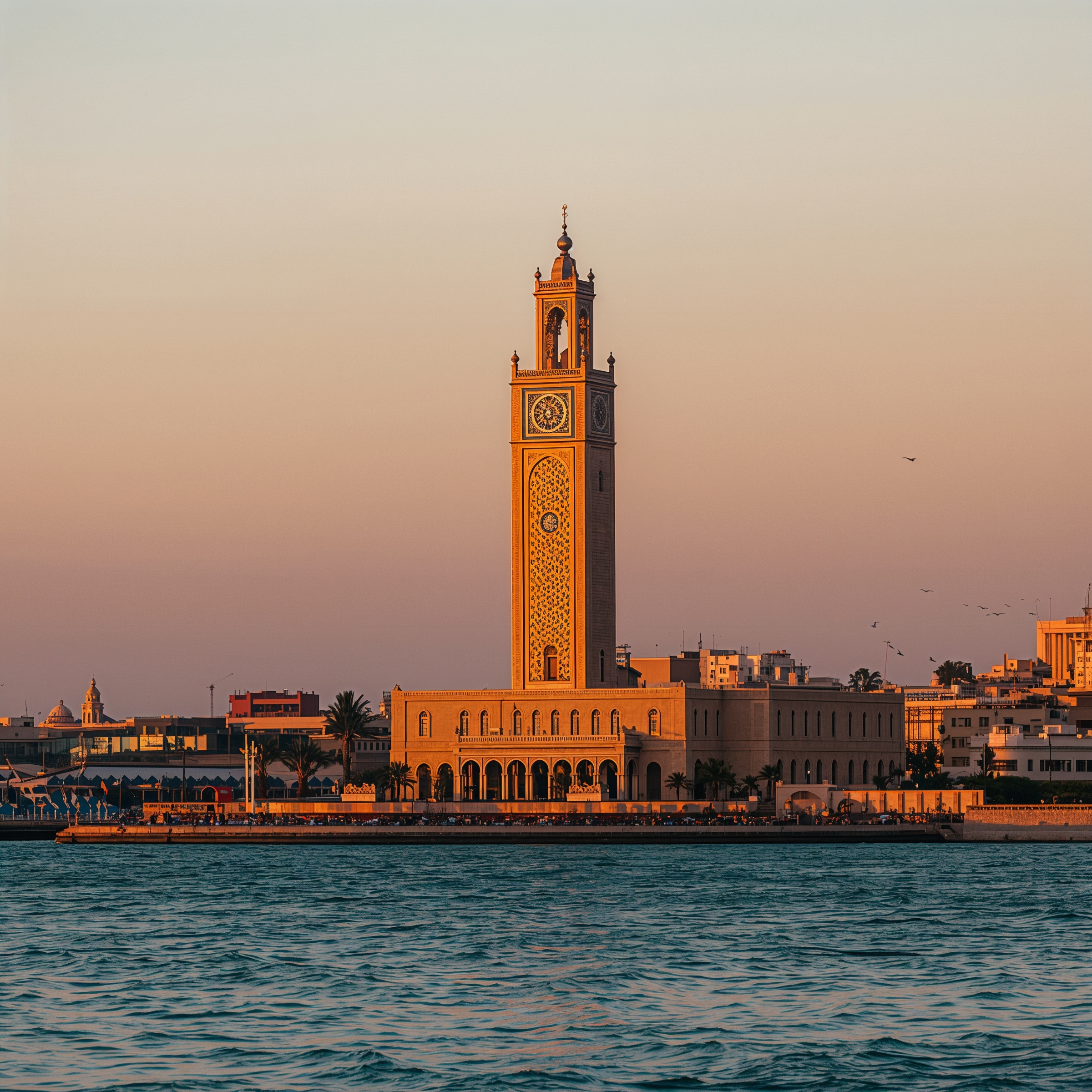 Relaxing things to do in Casablanca near stadium: Strolling the Ain Diab Corniche promenade with ocean views, cafes, and beach clubs, ideal for unwinding after a match at Mohammed V Stadium in Maârif