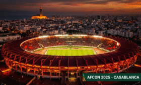 Hotels near Mohammed V Stadium Casablanca for AFCON 2025: Vibrant stadium packed with fans, ideal stays for matches in Morocco's buzzing city, quick access to top accommodations and football thrills