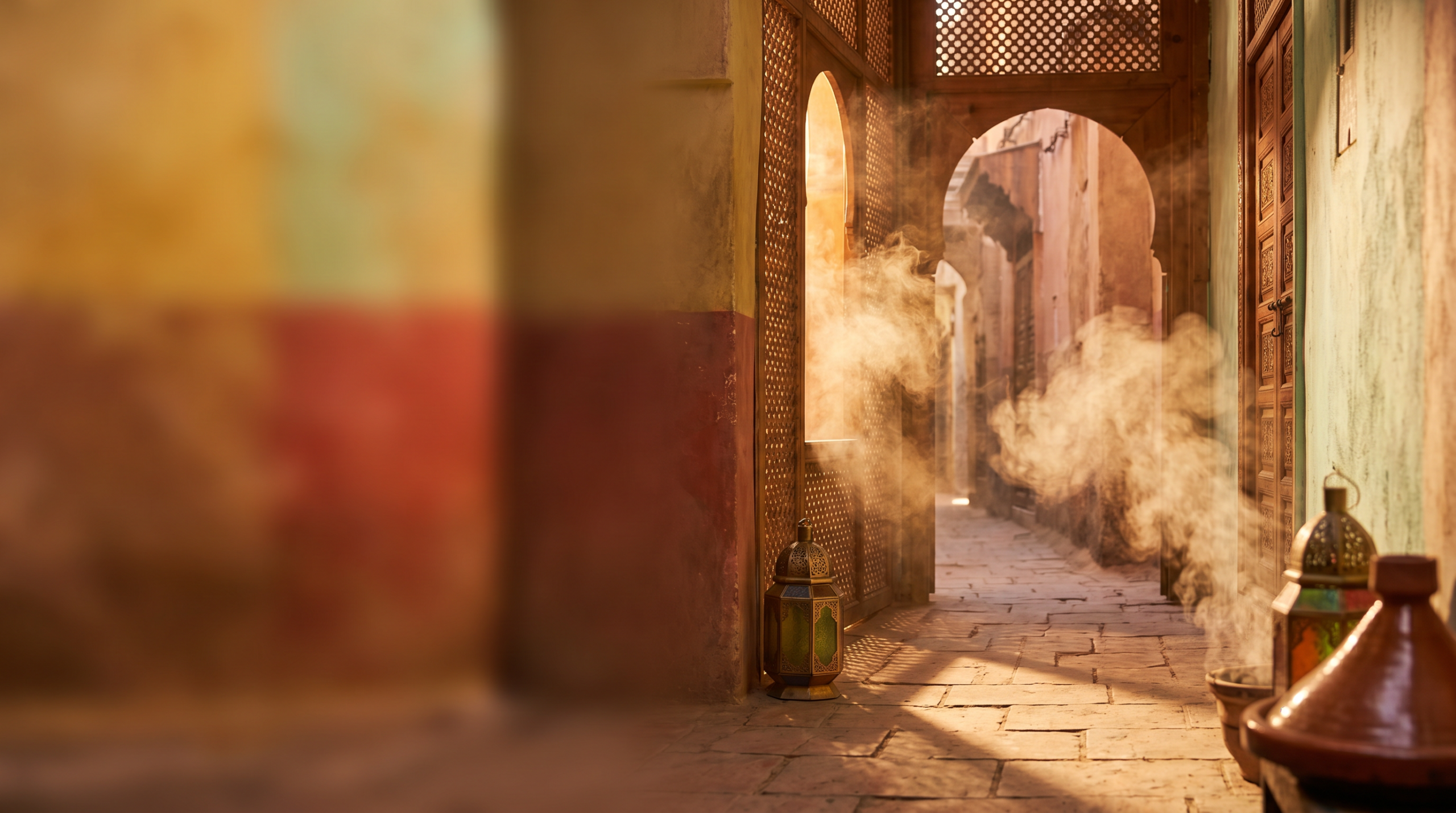 Food tours Marrakech – vibrant Moroccan street food stalls and spice markets in the medina