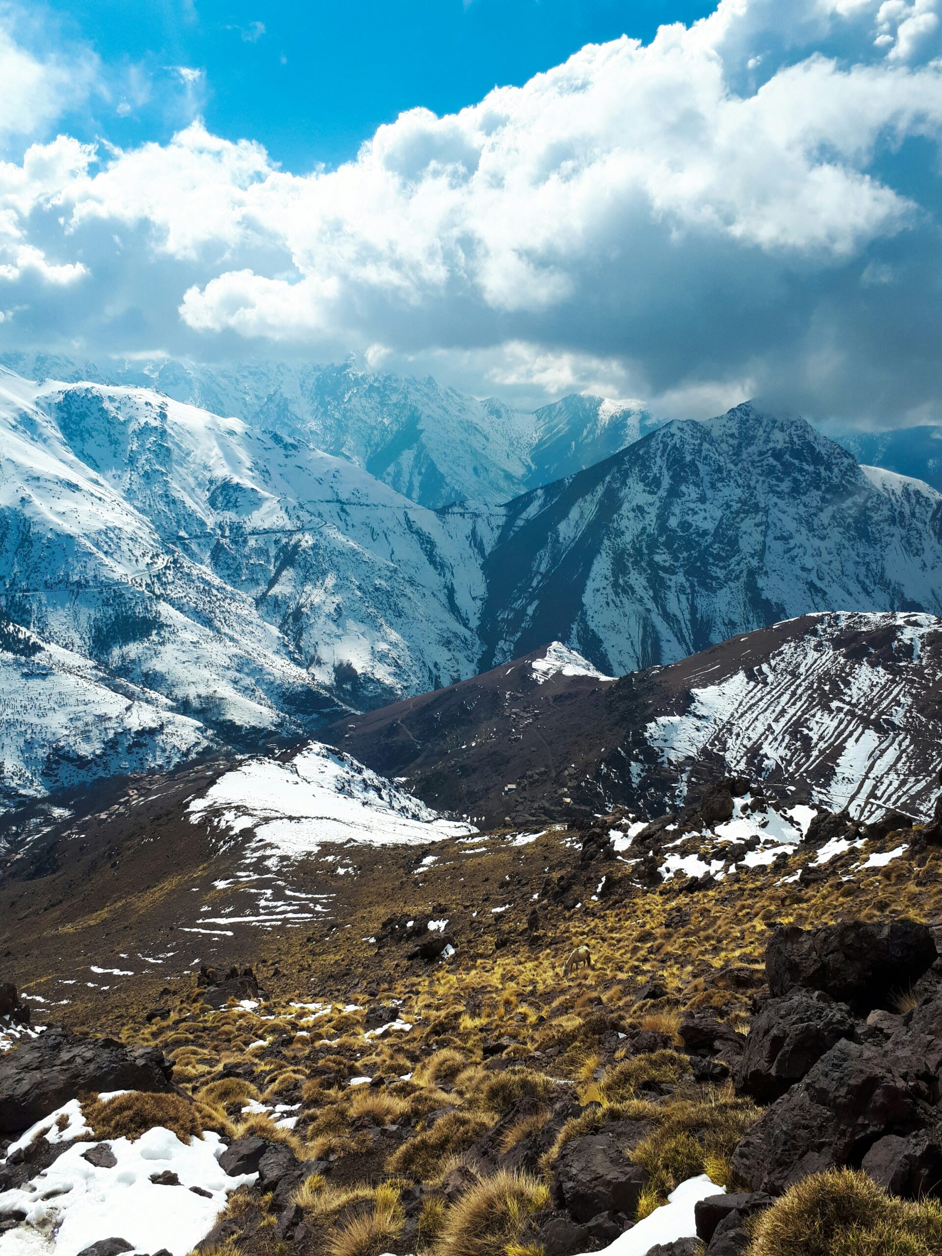 Atlas Mountains landscape on a day trip from Marrakech Morocco