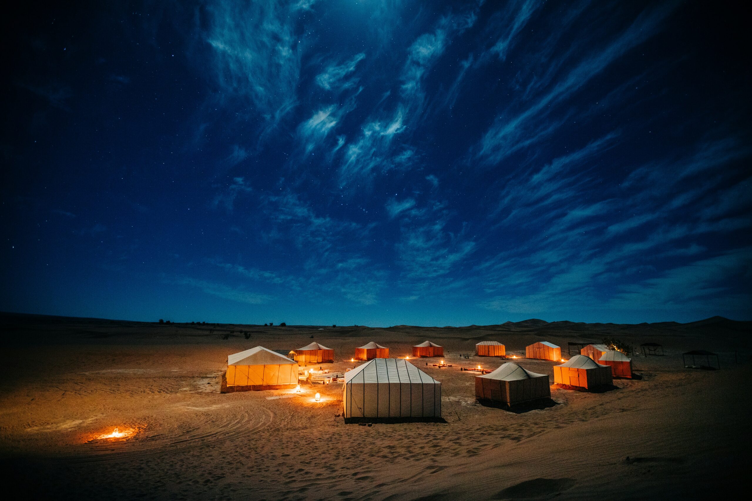 Sahara desert camping